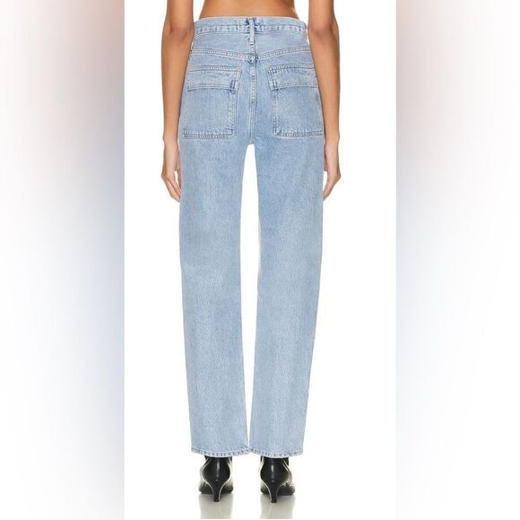 Agolde NWT Cooper Cargo Relax Straight Leg High Rise Designer Jeans in Rank 33 - Picture 7 of 14